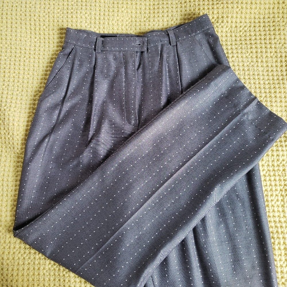 Escada wool/silk blend pleated trousers